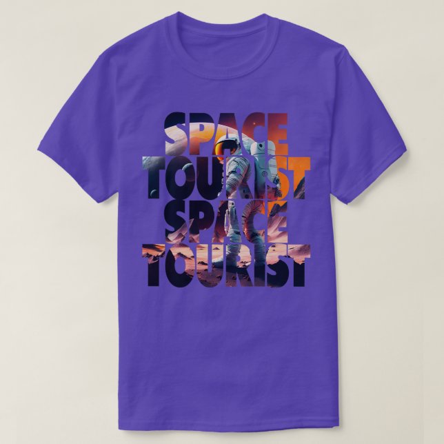 Space ourist Outer Space Outer Space Astronaut Lon T-Shirt (Design Front)
