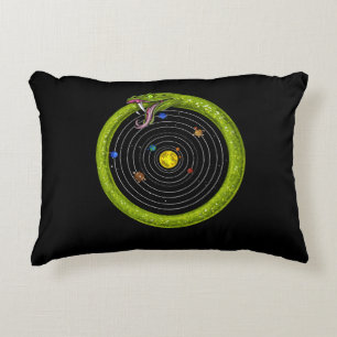 Space Ouroboros Solar System Decorative Cushion