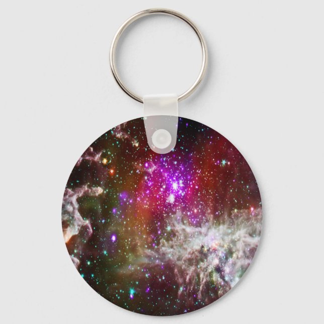 Space - Pacman Nebula Key Ring (Front)
