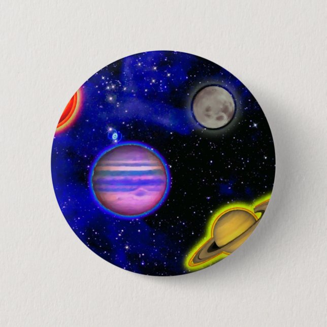 Space Painting Button (Front)