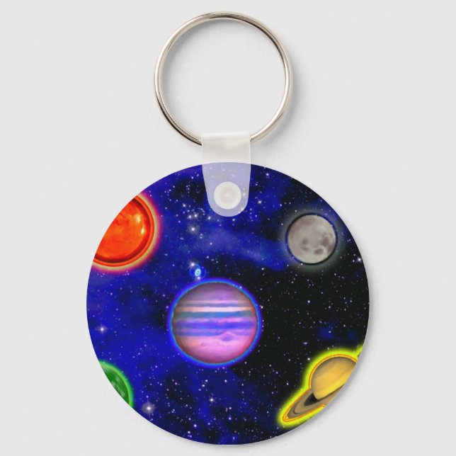 Space Painting Keychain (Front)