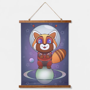 Space Panda Chippy! Hanging Tapestry