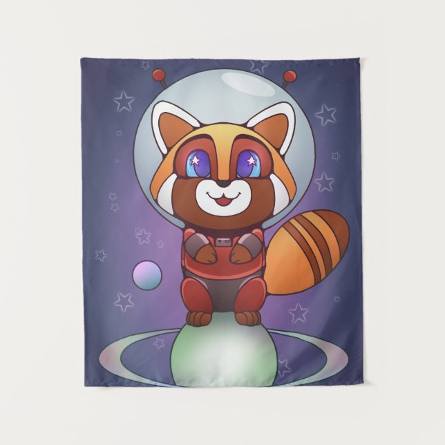 Space Panda Chippy! Tapestry (Front)
