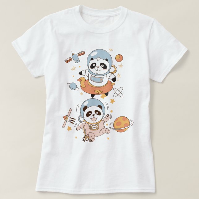 Space Pandas T-Shirt (Design Front)