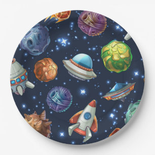 Space Paper Plate