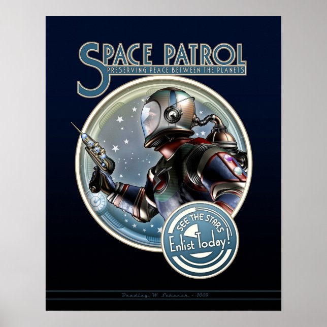 Space Patrol poster (16x20") (Front)