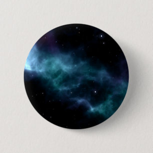 Space pattern 6 cm round badge