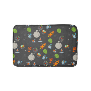 Space Pattern Bath Mat
