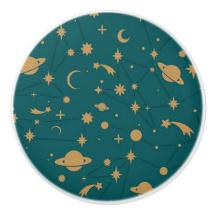 Space pattern ceramic knob