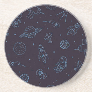 Space pattern coaster