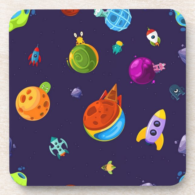 Space pattern coaster (Front)