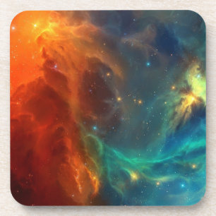 Space pattern coaster