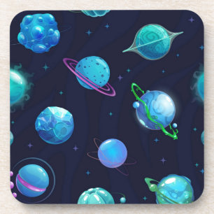 Space pattern coaster