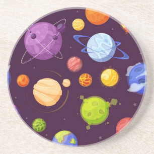 Space pattern coaster