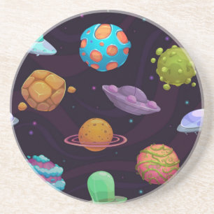 Space pattern coaster