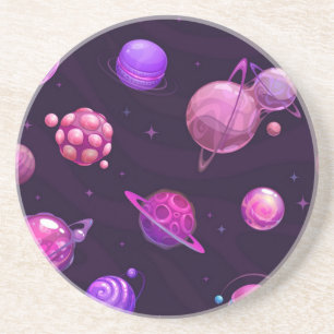 Space pattern coaster