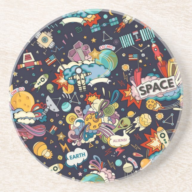 Space pattern coaster (Front)