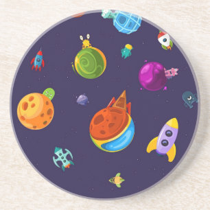 Space pattern coaster