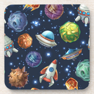 Space pattern coaster
