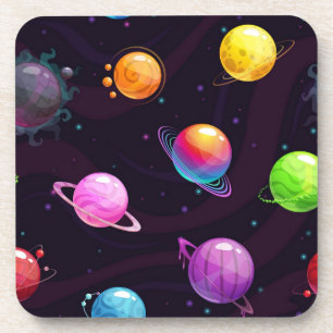 Space pattern coaster
