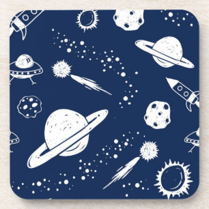 Space pattern coaster