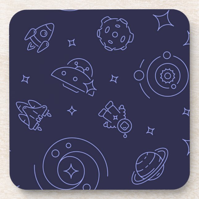 Space pattern coaster (Front)