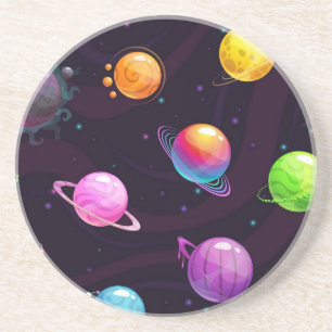 Space pattern coaster