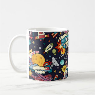 Space pattern coffee mug