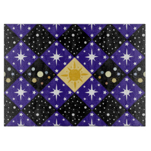 Space Pattern Cutting Board