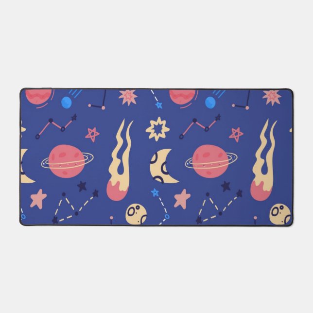Space pattern desk mat (Front)