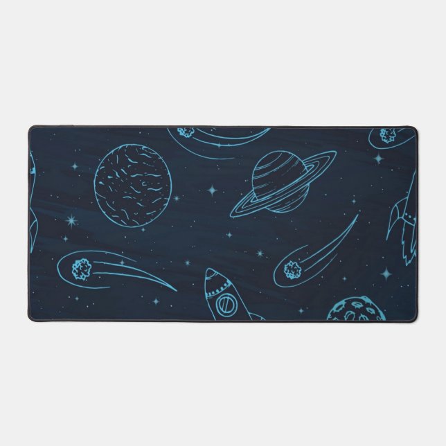 Space pattern desk mat (Front)