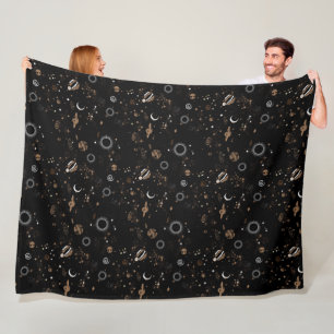 Space Pattern Fleece Blanket