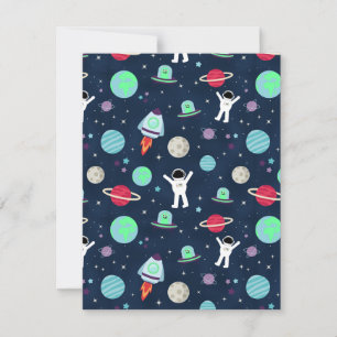 Space Pattern illustration Announcement