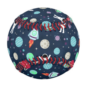 Space Pattern illustration Baseball