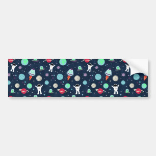 Space Pattern illustration Bumper Sticker