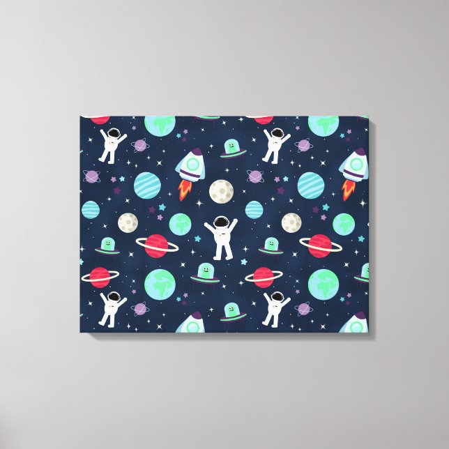 Space Pattern illustration Canvas Print (Front)