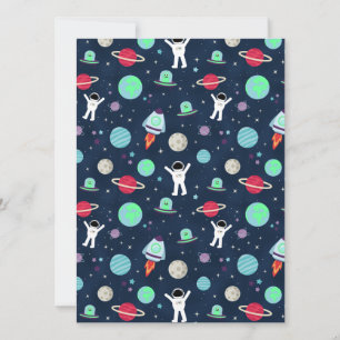 Space Pattern illustration Card