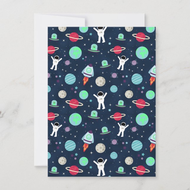 Space Pattern illustration Card (Front)