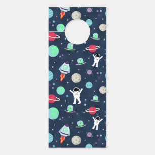Space Pattern illustration Door Hanger