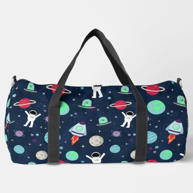 Space Pattern illustration Duffle Bag (Front)