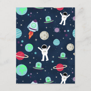 Space Pattern illustration Enclosure Card