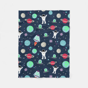 Space Pattern illustration Fleece Blanket