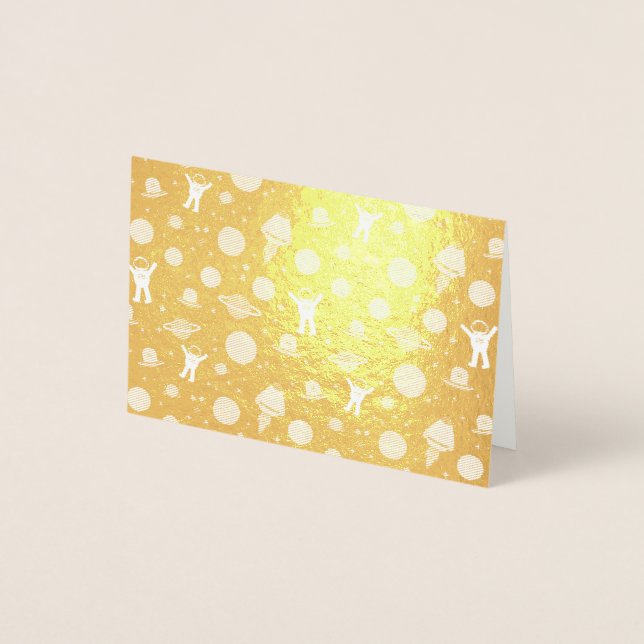 Space Pattern illustration Foil Card (Front)