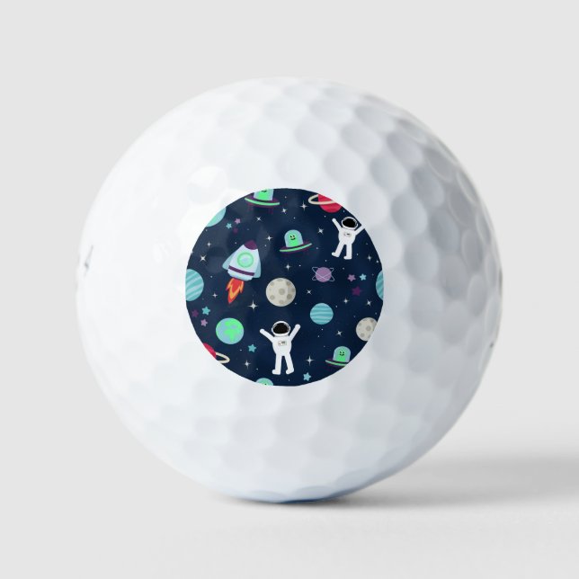 Space Pattern illustration Golf Balls (Front)