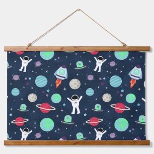 Space Pattern illustration Hanging Tapestry