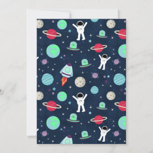 Space Pattern illustration Invitation