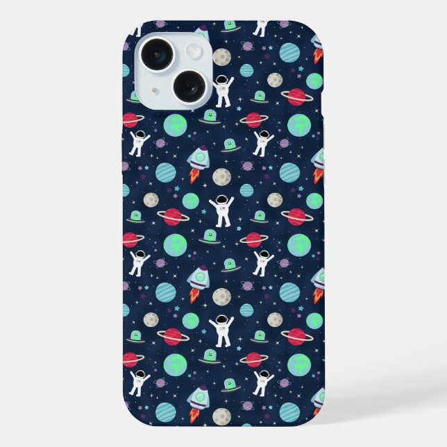 Space Pattern illustration iPhone Case (Back)