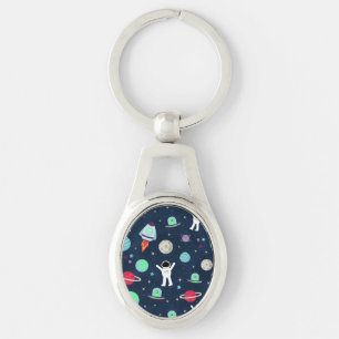 Space Pattern illustration Key Ring