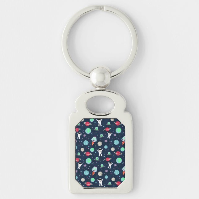 Space Pattern illustration Key Ring (Front)