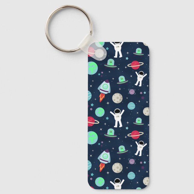 Space Pattern illustration Key Ring (Front)